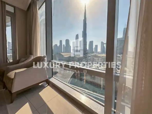 Burj Khalifa View | Furnished | Vacant