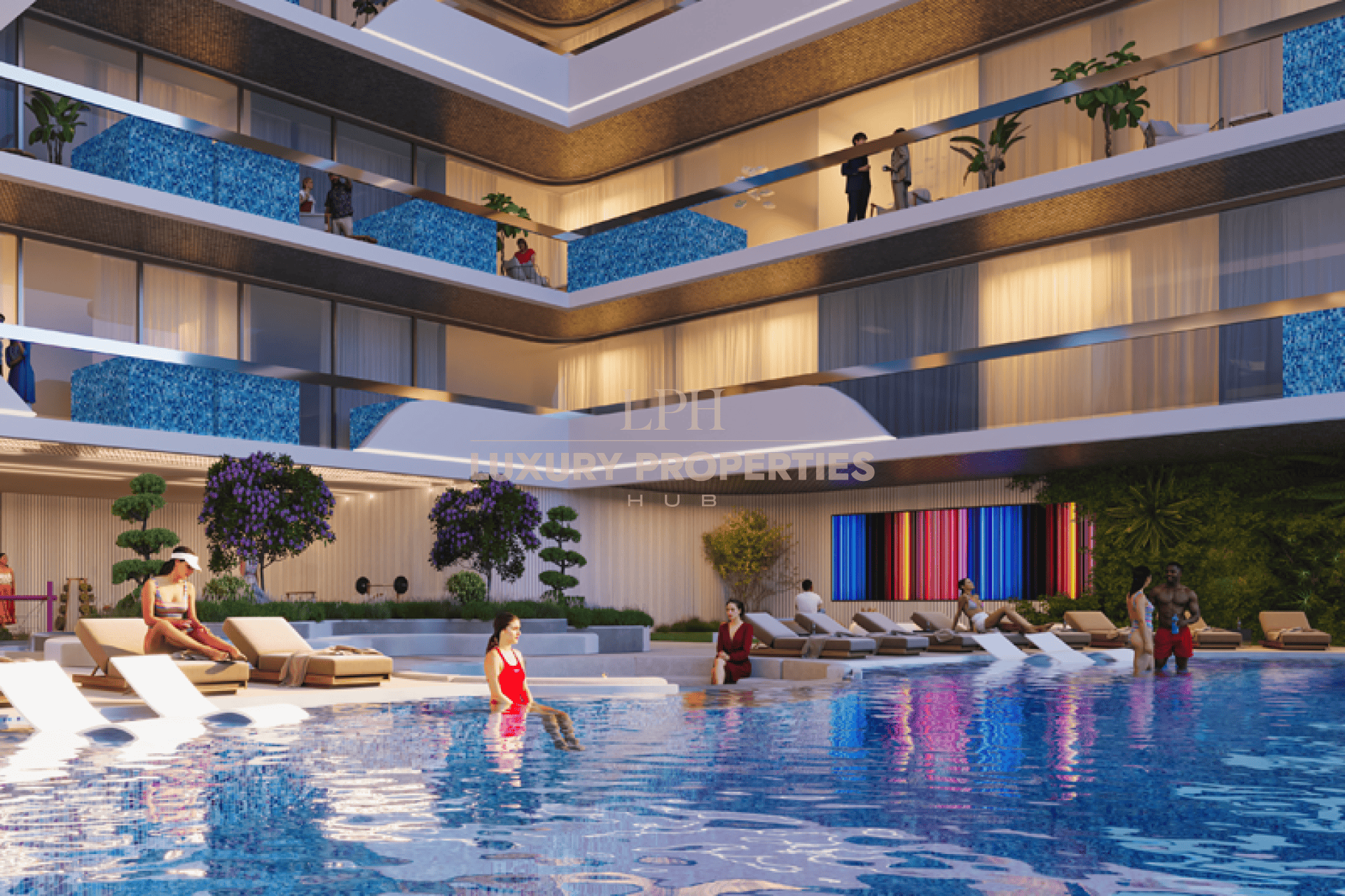 Peaceful Living | Balcony Area | Pool Luxury